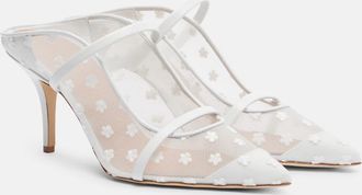 Malone Souliers Maureen 70 leather and mesh mules
