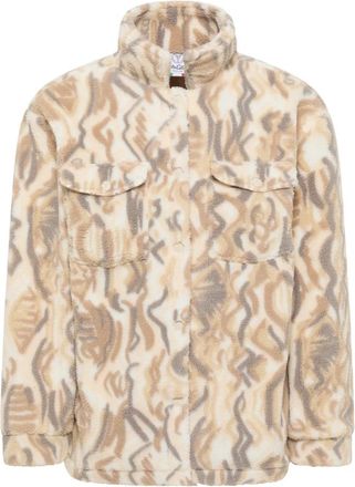 Carlo Colucci Teddy Hemdjacke - Heren - Jassen - Beige - S - Polyester - Jassen