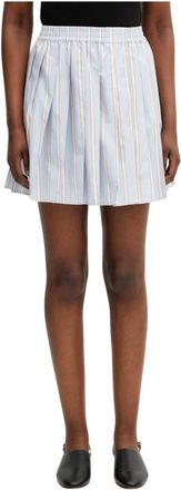 Lacoste Falda Plisada Mini - Skirts - Mujer - Azul - L