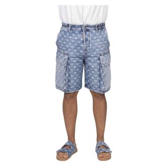 Dsquared2 Denim Shorts, male, Blue, Size: S Bermuda Utility 470