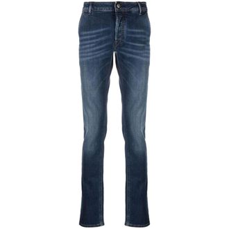 Hand Picked Slim Fit Jeans, male, Blue, W36, Stonewashed Denim Jeans