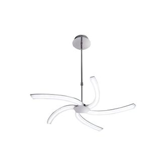 Netlighting On Telescopic 30W LED 3000K 3000lm Polished Chrome Frosted Acrylic in Grey