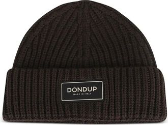 Dondup ribbed beanie hat - men - Wool/Acrylic - One Size - Brown