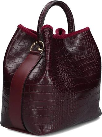 ViaMailBag Coral Cocco - Dames - Handtassen - Rood - ONE Size - Leer - Tassen