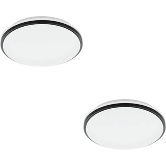 Loops 2 PACK Stylish White Round LED Ceiling Light for Any Indoor Space