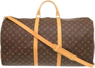 Louis Vuitton Pre-owned Boston Bag - Heren - Vintage Weekendtas - Bruin - ONE Size - Vintage