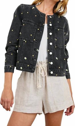 Rails Lido Jacket In Ash Black Floral