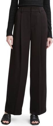 Vince Wide Leg Satin Pants in Black at Nordstrom Rack, Size 2