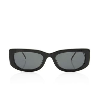 Prada Rectangle Triangle Logo Sunglasses