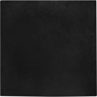 vidaXL Faux Rabbit Fur Rug Olite Black 240 x 240 cm Polyester vidaXL