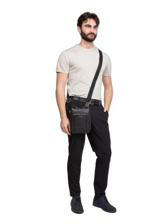 Momo Design Leather Shoulder Bag - Black