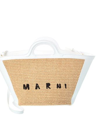 Marni Dnu Pack Marni Tropicalia Small Leather Tote