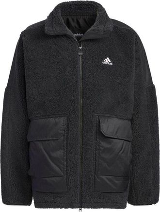 adidas Warding Oversized Boa Full-Zip Jacket (Gender Neutral) Black IK7341