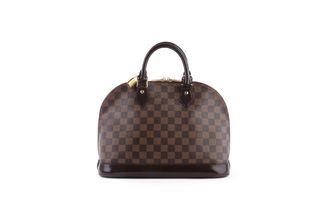 Louis Vuitton Pre-owned Womens Damier Ebene Alma PM Bag - Brown Canvas - One Size