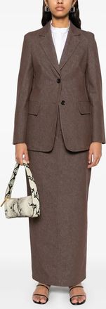 Max Mara Womens Ambush Jacket - Brown Cotton - Size EU 40 (Womens)