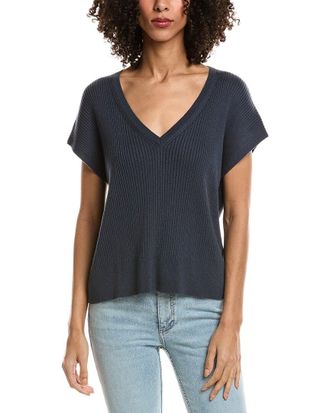 Splendid Georgie V-Neck Cashmere-Blend Sweater