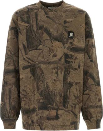 Carhartt Work in Progress T-shirt L/S Feather Tree - - Tops - Uomo - Multicolore - M