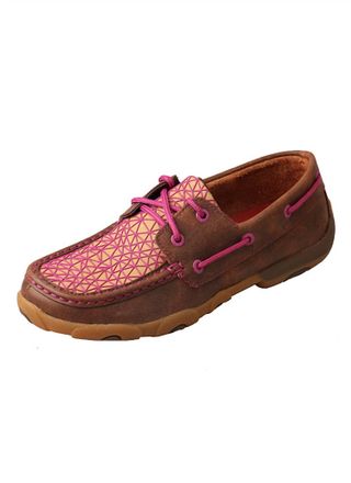 Twisted X Boots Womens Driving Moccasin In Bomber/purple