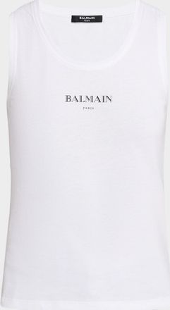 Balmain Logo Graphic Tank Top