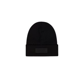 Dondup Technische wollen muts - Heren - Accessoires - Zwart - Maat: ONE Size Wol