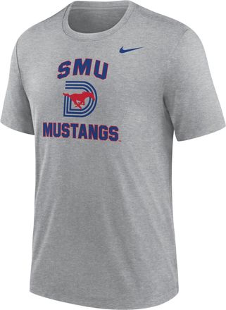 Nike SMU Mustangs Nike Mens Football Tri-Blend T-Shirt in Grey | M21372P396SMUN-DGH