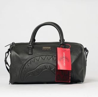 Sprayground Borsone in pelle sintetica con logo impresso