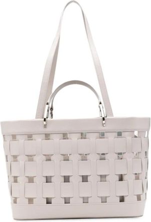 Emporio Armani My EA M Tote Bag - Dames - Shoppers - Grijs - ONE Size - Leer - Tassen