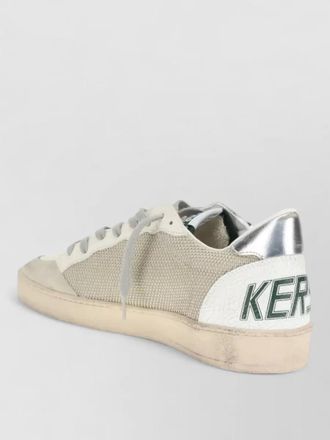 Golden Goose net sneakers leather star nylon tongue heel