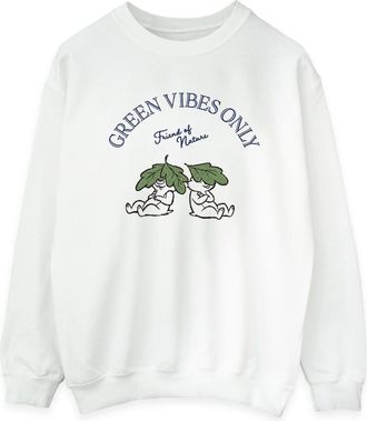 Disney Dames/Dames Chip &acute;n Dale Green Vibes Only Sweatshirt (Wit)