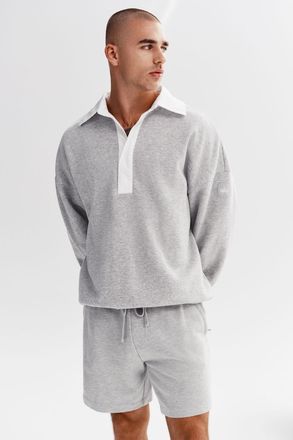Alo | Chill Short in Athletic Heather Grey, Size: Medium