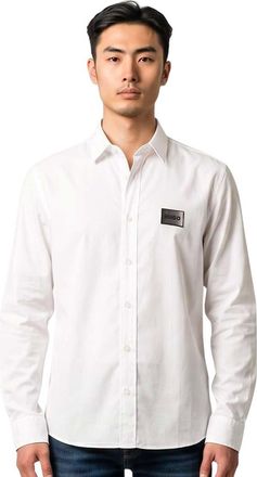 HUGO BOSS White Straight Logo Shirt