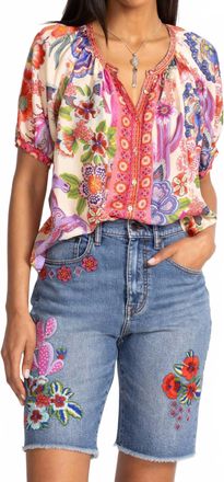 Johnny Was Avah Button Down Shirt In Kallie