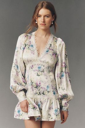 BHLDN Abby Long-Sleeve Mini Dress