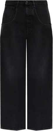 Maison Margiela Jeans, Heren, Zwart, W31, Katoen, Straight-leg Jeans