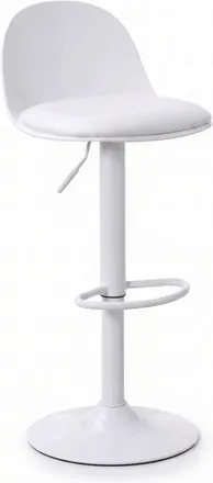 Regalos Miguel Packs Taburetes Cocina - Pack 2 Taburetes Alto Regulable Vexa Total - Blanco