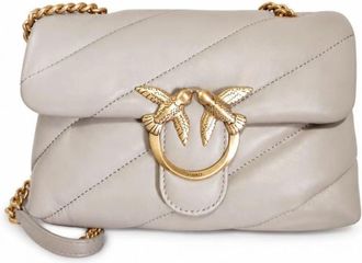 Pinko Schoudertassen - Dames - Schoudertassen - Grijs - ONE Size - Tassen