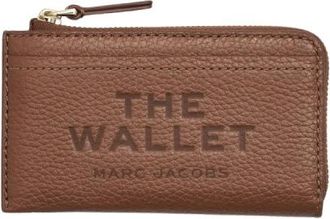 Marc Jacobs Leren Portemonnee met Rits Boven - Dames - Portefeuilles - Bruin - ONE Size - Leer - Accessoires