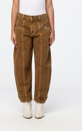 Isabel Marant Jeans baggy Leja in denim di cotone a vita media
