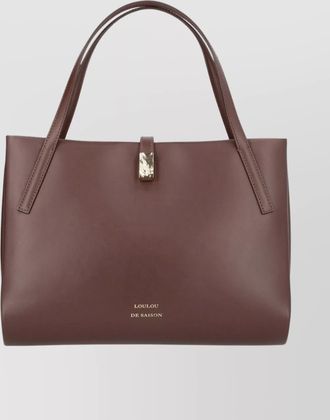 Loulou Studio smooth finish tote bag with top handle