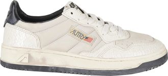 Autry White Sup Vint Low Leather Sneakers