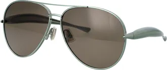 Bottega Veneta Unisex Sunglasses Bv1305s Green-Green-Brown Metal Green/green/brown