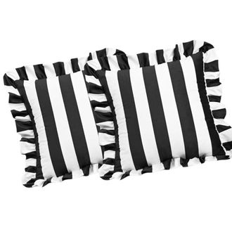 OEM Funda De Almohada Impermeable Para Exteriores, 1 Par, 45 Cm, - Negra