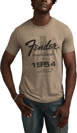 Lucky Brand Fender Stratocaster Graphic T-Shirt in Tarmac at Nordstrom, Size Xx-Large
