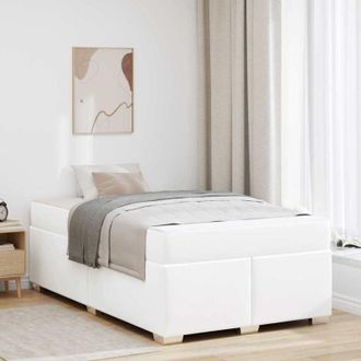 vidaXL Vidaxl - Struttura del letto Bianco 120 x 200 cm Pelle sintetica