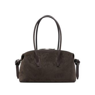 Yuzefi Brioche Duffle Suede Leather Shoulder Bag