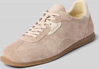 GANT Sneaker aus Leder mit Label-Detail Modell Spearclub in Sand, Gr&ouml;&szlig;e 40