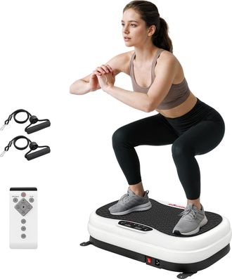 OEM Plataforma Vibratoria Con 50 Velocidades 3 Programas Pantalla Led Mando A Distancia Bandas El&aacute;sticas Ejercicio En Casa