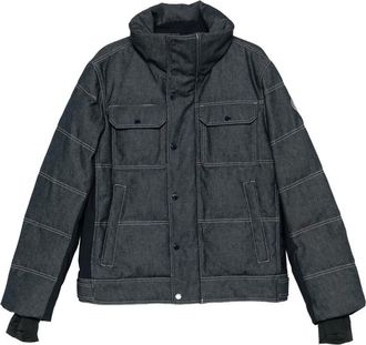 Fusalp Carlo Denim Quilted Contrast-stitch Ski Jacket
