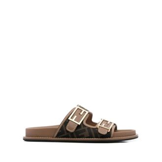Fendi Dames, Schoenen, Bruin, Maat: 39 1/2 EU
