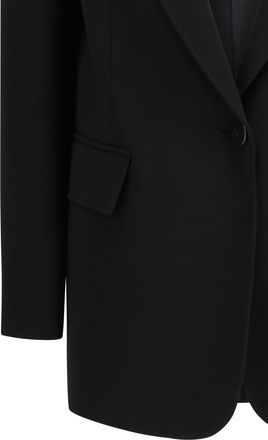 Max Mara Womens Blazer Bosco Cady Black Triacetate Jacket